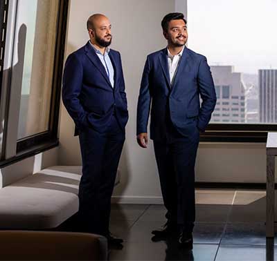 TransCrypts Co-Founders Ali Zaheer (left) and Zain Zaidi, ’21 Electrical Engineering. Photo courtesy of TransCrypts.