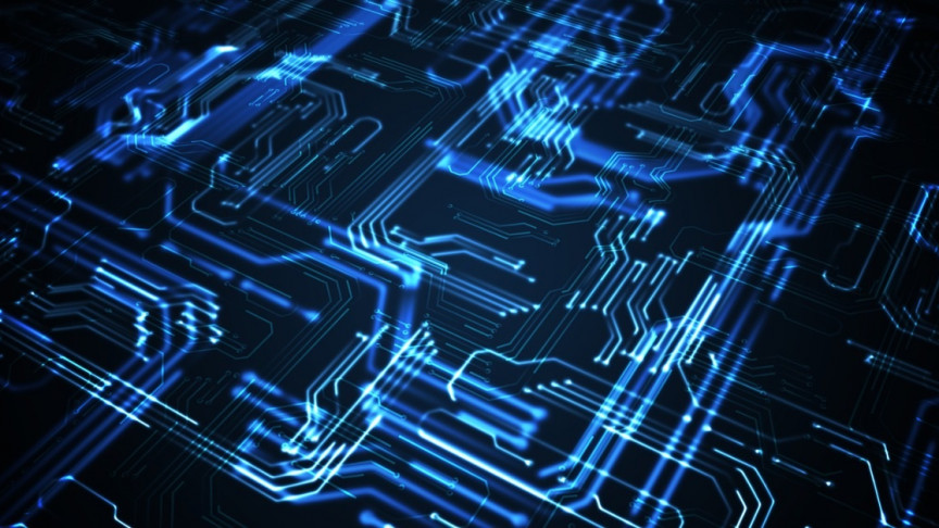 futuristic circuits