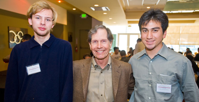 #htmlcaption1 ed oates with sjsu students