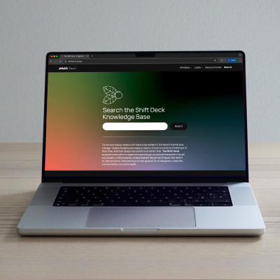 Digital Mock-up on a laptop screen.