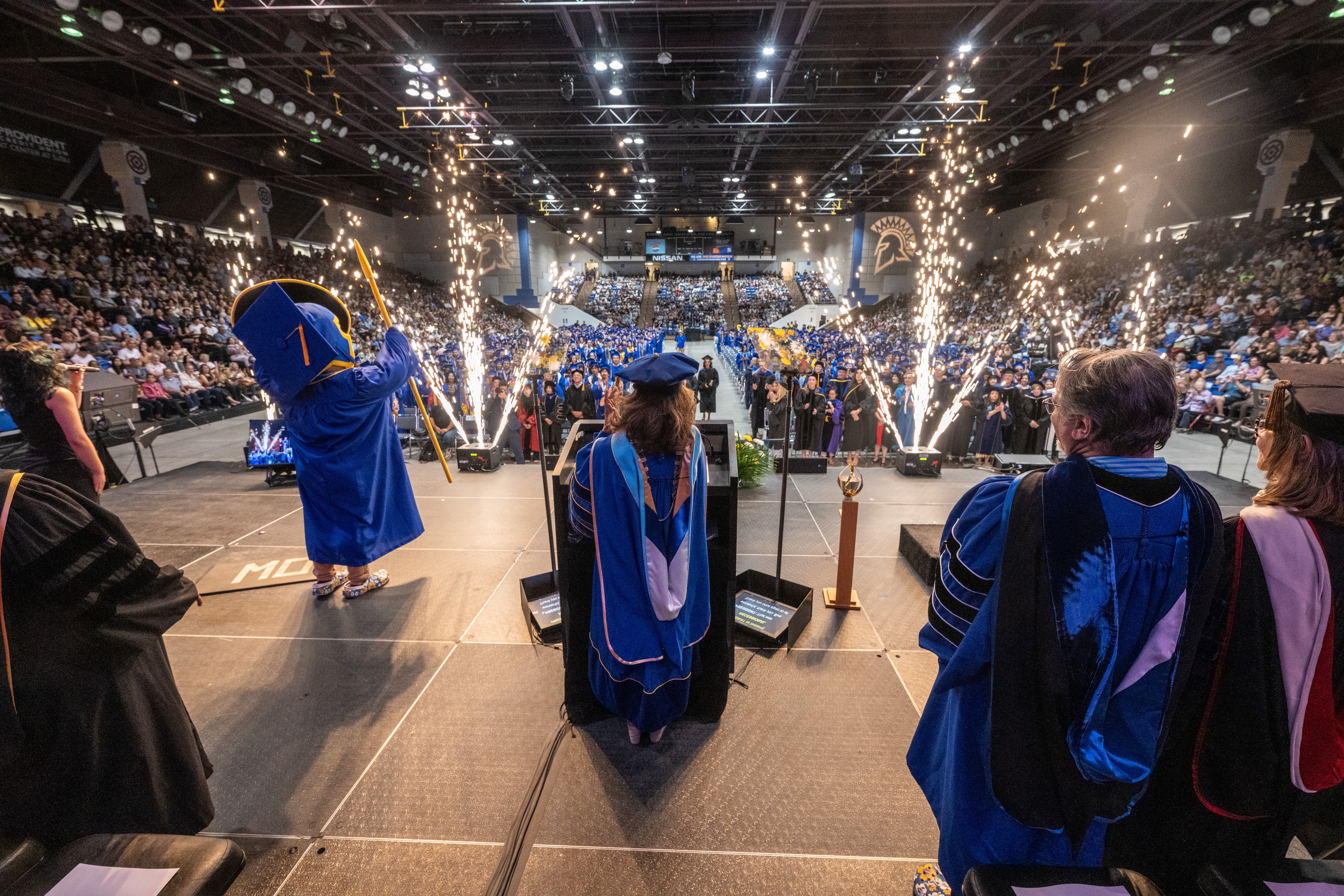 Commencement Ceremony On Stage View