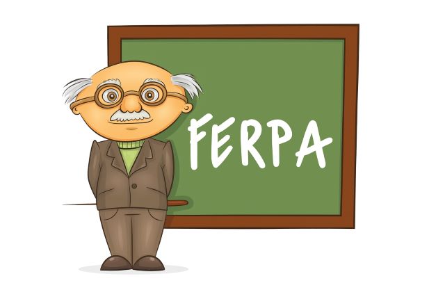FERPA Professor Cartoon Image